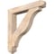 Ekena Millwork Funston Arts and Crafts Smooth Bracket w/ Offset Brace, Douglas Fir, 7 1/2"W x 46"D x 46"H BKT0806X46X46FST03SDF - alternate 1